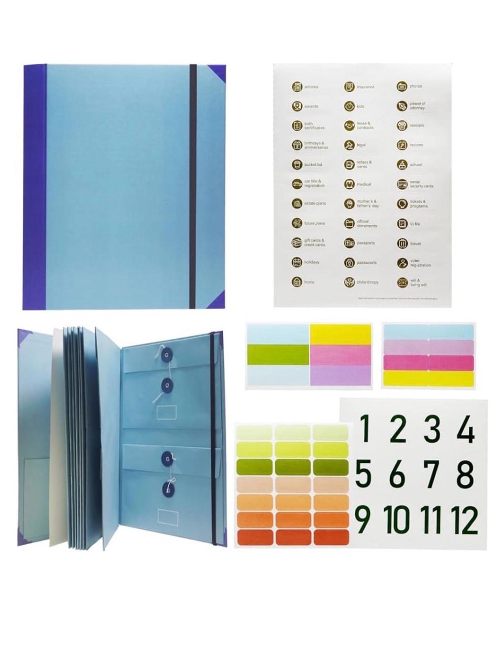 Binder Organizer Kit for Documents